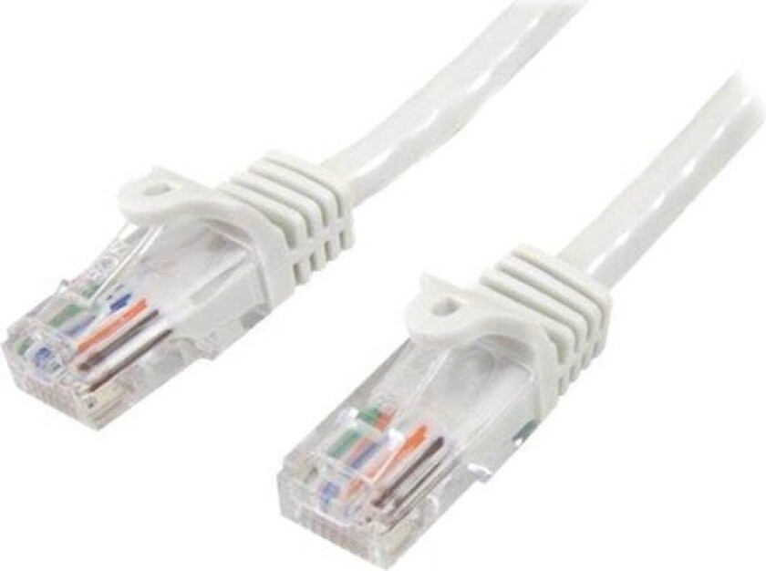 10m White Cat5e / Cat 5 Snagless Ethernet Patch Cable 10 m - patch cable - 10 m - white