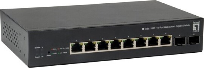 GEP-1051 - switch - 10 ports - smart - rack-mountable