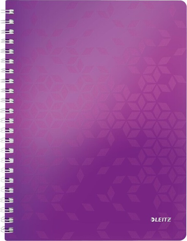 Notatbok WOW PP A4 Linjer 80 ark