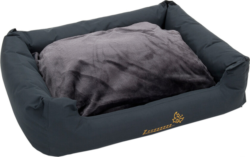 Hundeseng Sleepy Time Grey - L 100 x B 75 x H 30 cm
