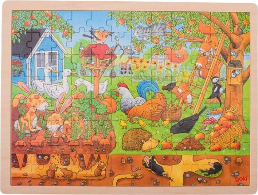 Wooden Puzzle - Life in the Garden Tre
