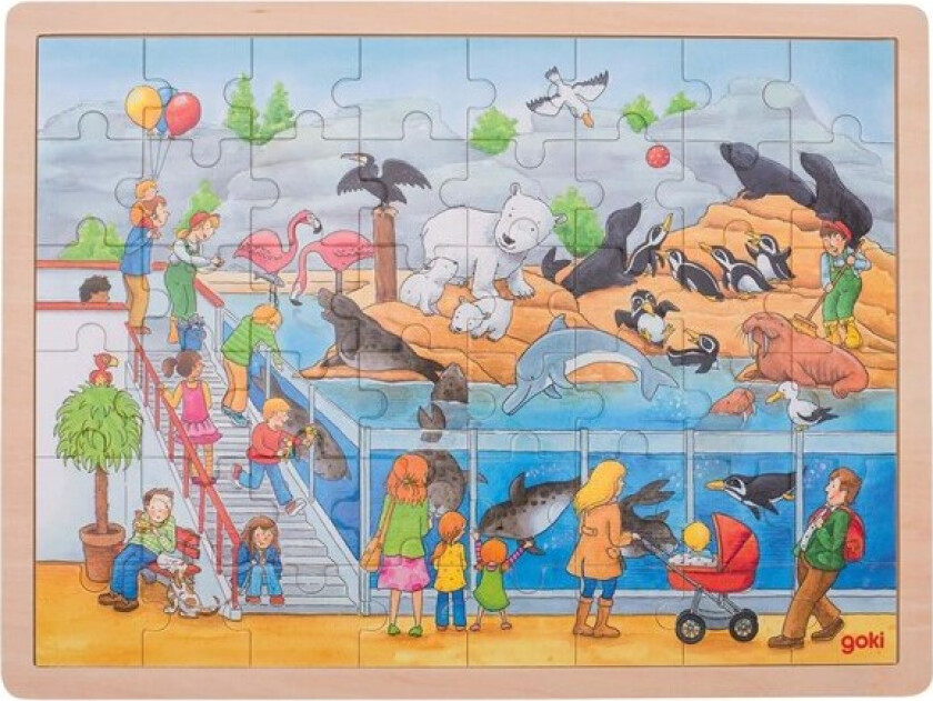 Wooden Puzzle Zoo Tre