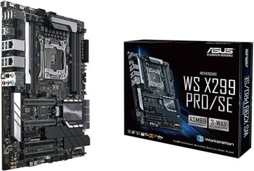 WS X299 PRO/SE Hovedkort - Intel X299 - Intel LGA2066 socket - DDR4 RAM - ATX
