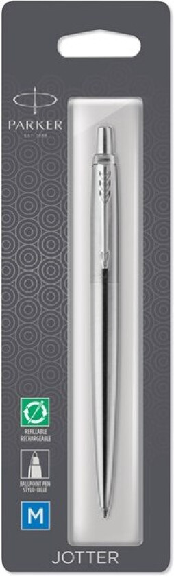 Bilde av Jotter Ballpoint Pen | Stainless Steel with Chrome Trim | Medium Point Blue Ink