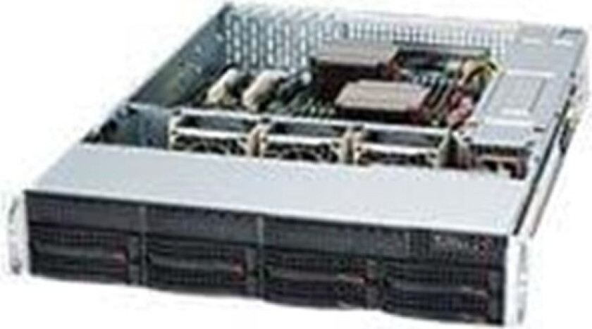 SC825 TQC-R1K03LPB - Kabinett - Server (Rack) - Svart