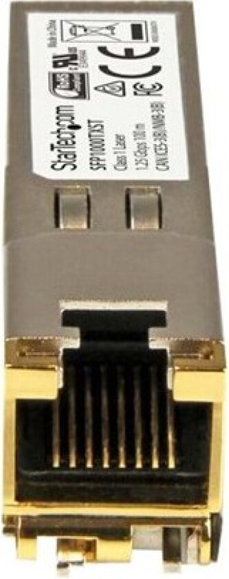 Bilde av MSA Compliant Gigabit Copper RJ45 SFP Transceiver - 1000Base-TX - 100m - SFP (mini-GBIC) transceiver modul - Gigabit Ethernet