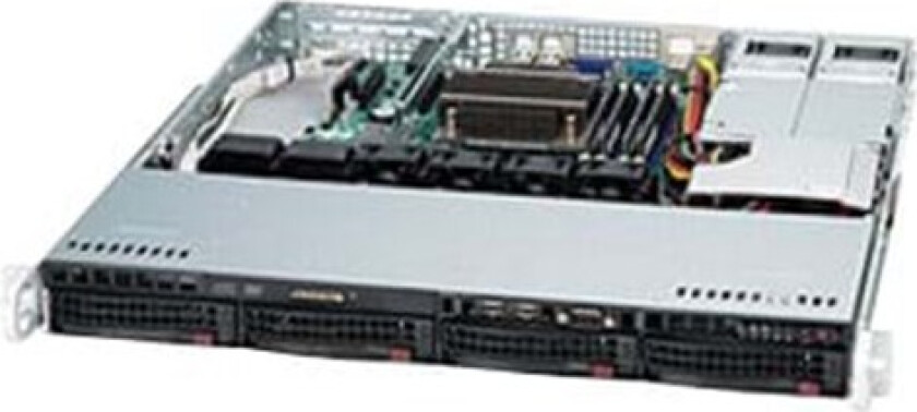 SC813M FTQC-R407CB - Kabinett - Server (Rack) - Svart