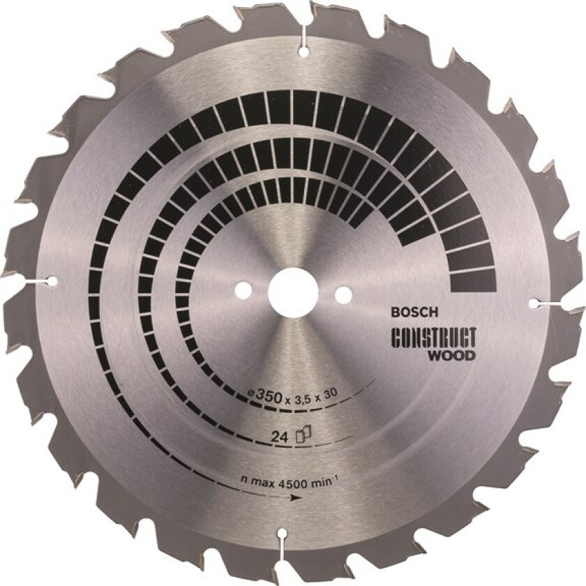 Sirkelsagblad Construct Wood 350 x 30 x 3,5 mm; 24