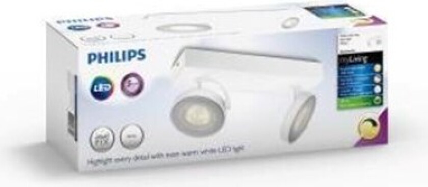 CLOCKWORK bar/tube white 2x4.5W SELV