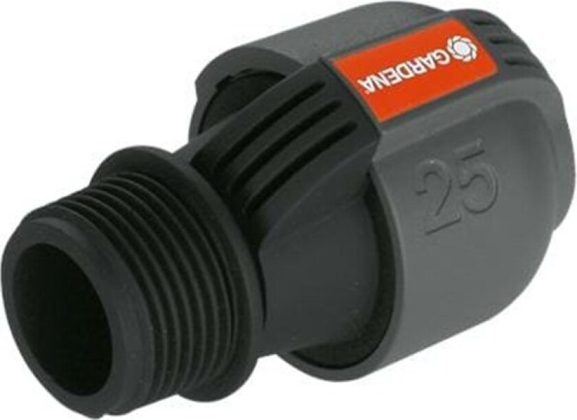 Kopling 25 mm x 1" hann-gjenger