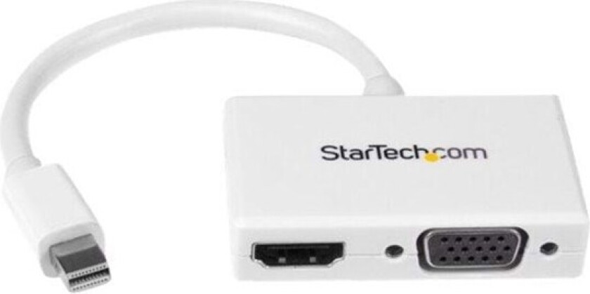 Travel A/V adapter: 2-in-1 Mini DisplayPort to HDMI or VGA converter video transformer