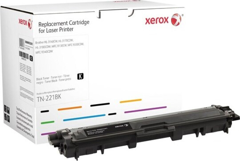 006R03261 / Alternative to Brother TN 221BK Black Toner - Laser toner Svart