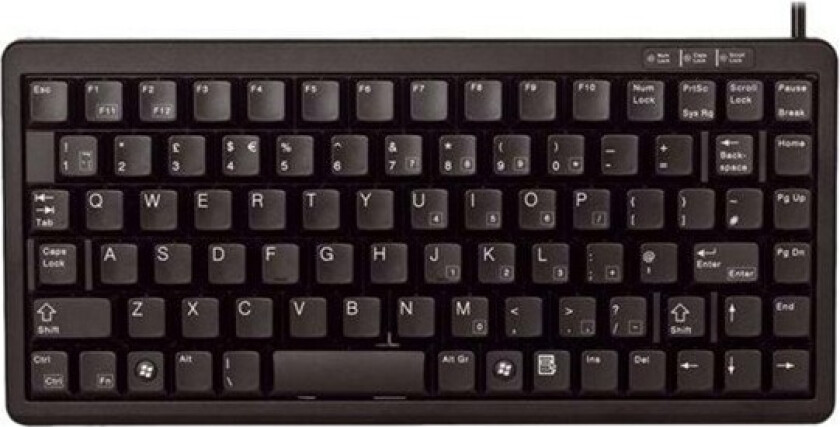 Compact-Keyboard G84-4100 - Tastatur - Nordisk - Svart