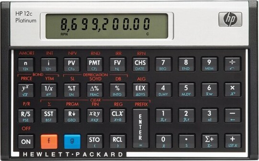 12c Platinum Financial Calculator / F2231AA