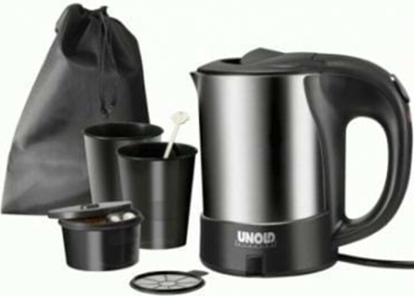 Vannkoker 18575 0.5L - Rustfritt stål/svart - 1000 W