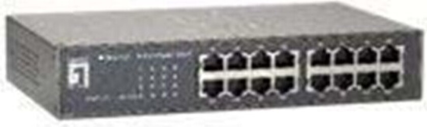 GEU-1621 - switch - 16 porte - ikke administreret