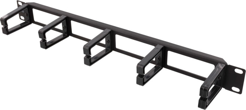 19" Cable panel 1U cable management black