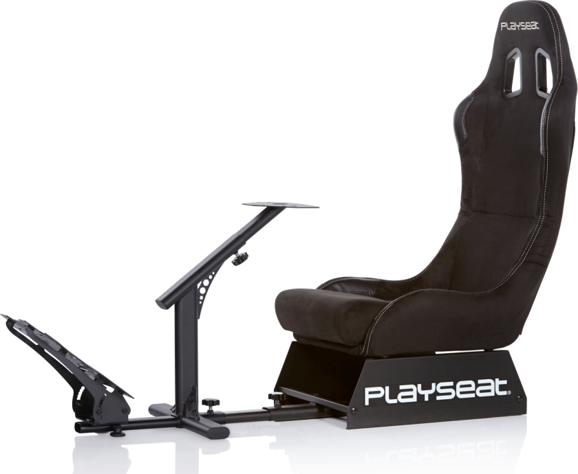 Evolution Black Alcantara Racingstol - Svart