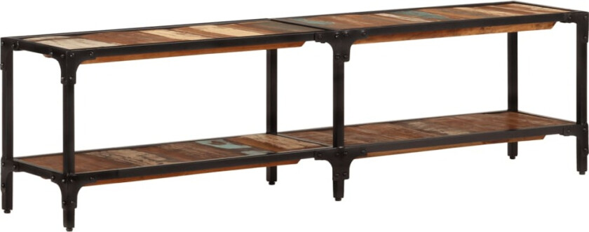 TV-benk 150x30x41 cm gjenvunnet heltre