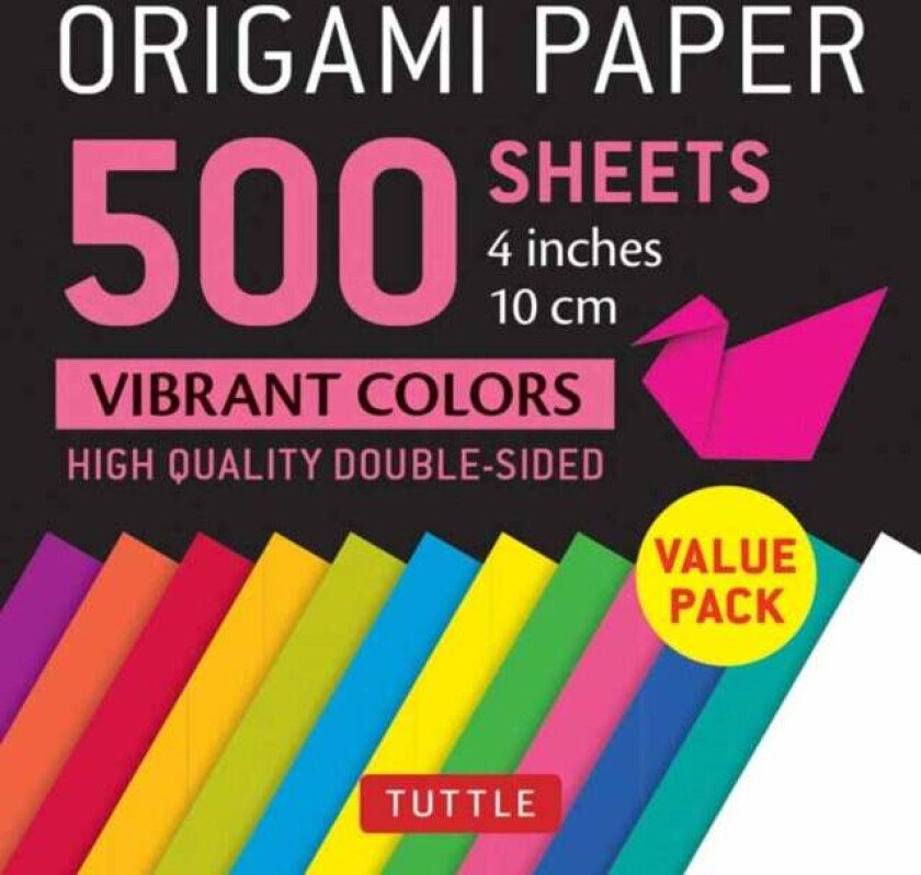 Origami Paper 500 sheets Vibrant Colors 4 (10 cm)