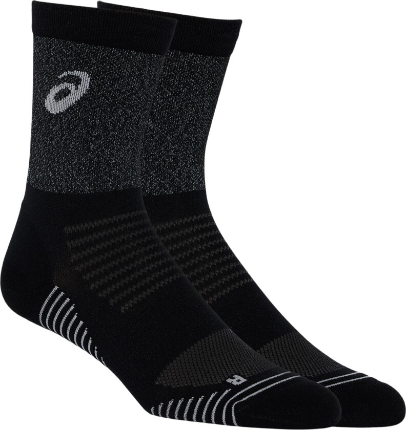 Asics Lite-Show Run Crew Sock, treningssokker, unisex Performance Black