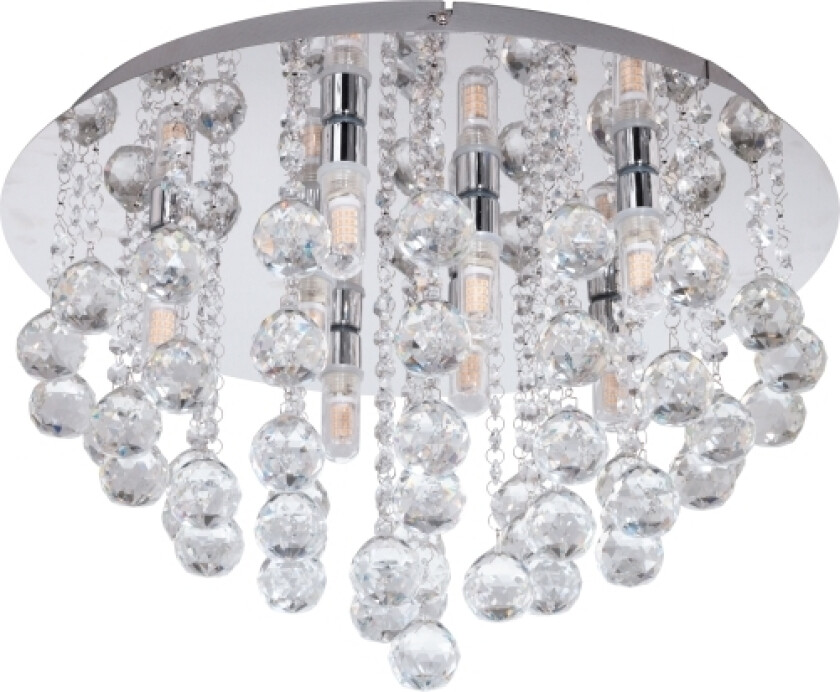 Almonte tak Ø500 krom, G9, 8X3W, 3000K