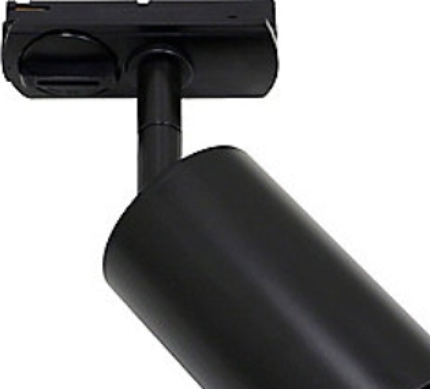 Spot Track lys, 1F, GU10, eksklusiv lyskilde, matt sort