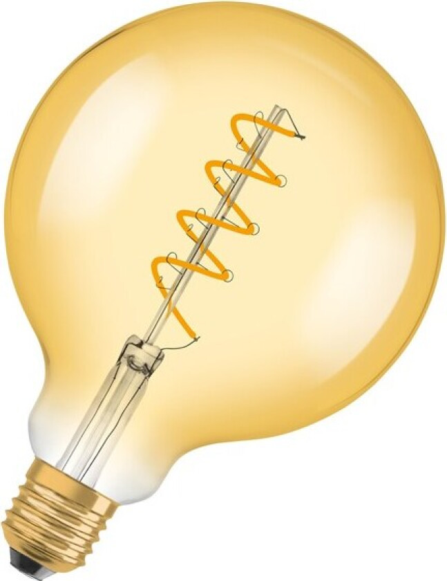 Vintage 1906 LED Globe Spiral 4,5W 820, 250 lm, E27, gull, dim