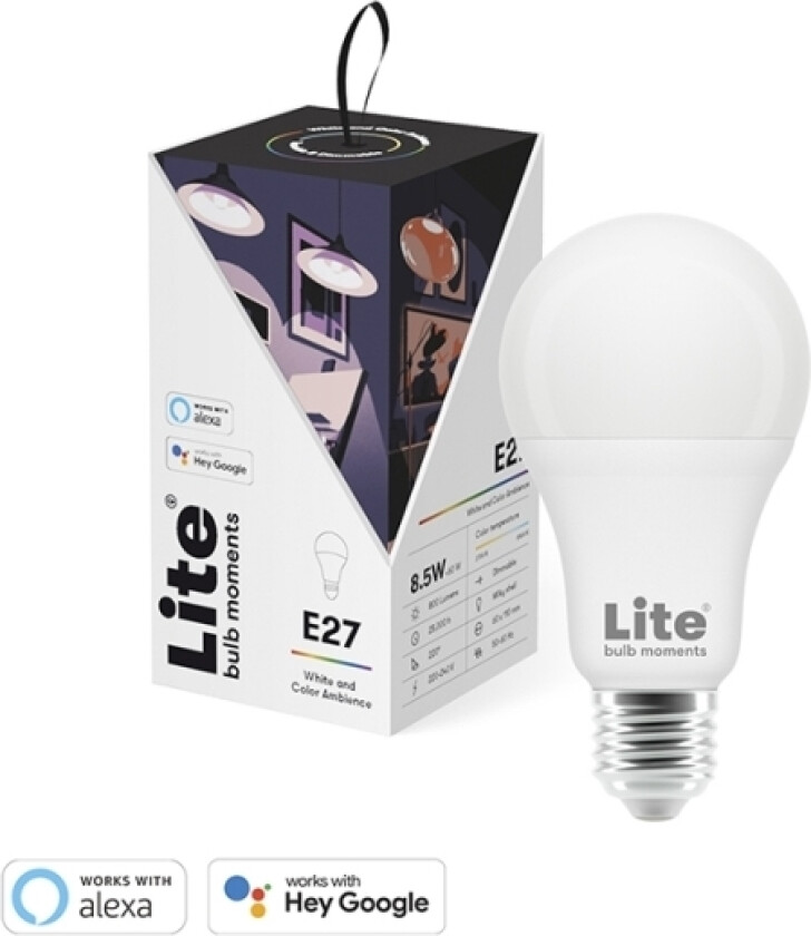 Lite bulb moments - white&color ambience (RGB) E27 bulb - Single pack