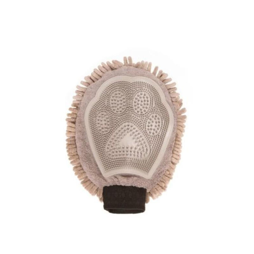 Dirty Dog Grooming Mitt Brun