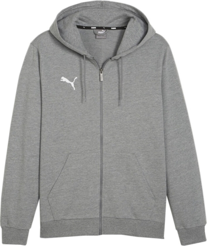 teamGOAL Casuals Hooded Jacket, hettejakke, herre Grey Heather-White