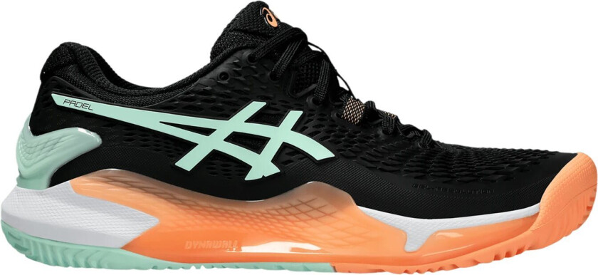 Asics Gel-Resolution 9 Padel, padelsko, dame Black/mint Tint
