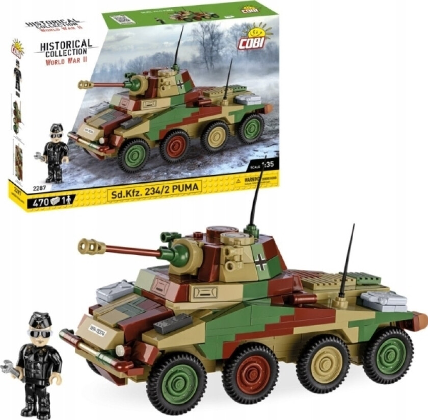 COBI Sd.Kfz. 234/2 Puma Cobi Byggeklosser Andre Verdenskrig 2287