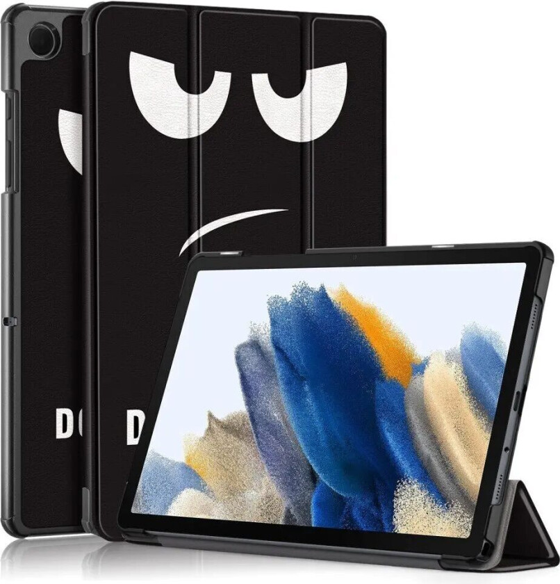 Samsung Galaxy Tab A9+ (Plus) Tri-Fold Deksel i Kunstskinn med Sleep-Funksjon - "Don't Touch Me"