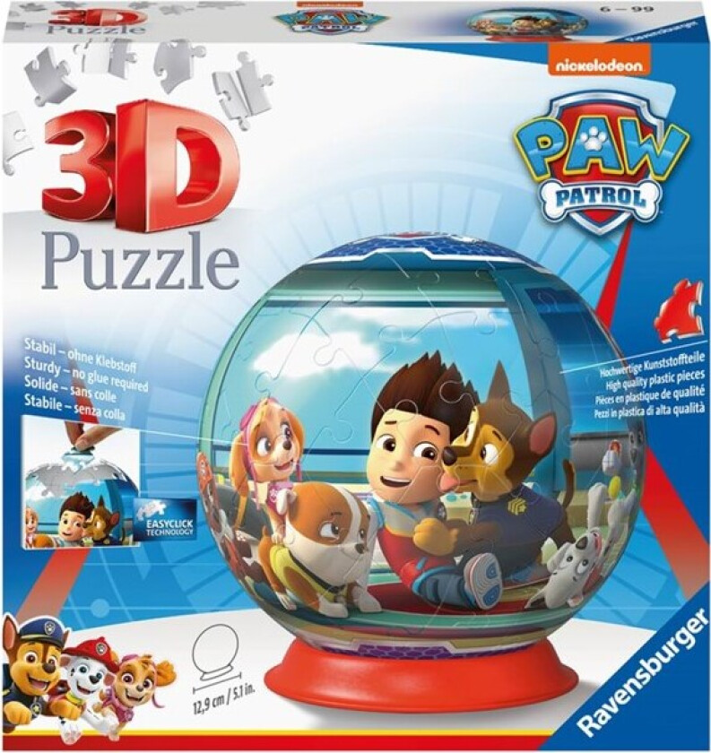 3d Puslespill 72 Brikker - Paw Patrol