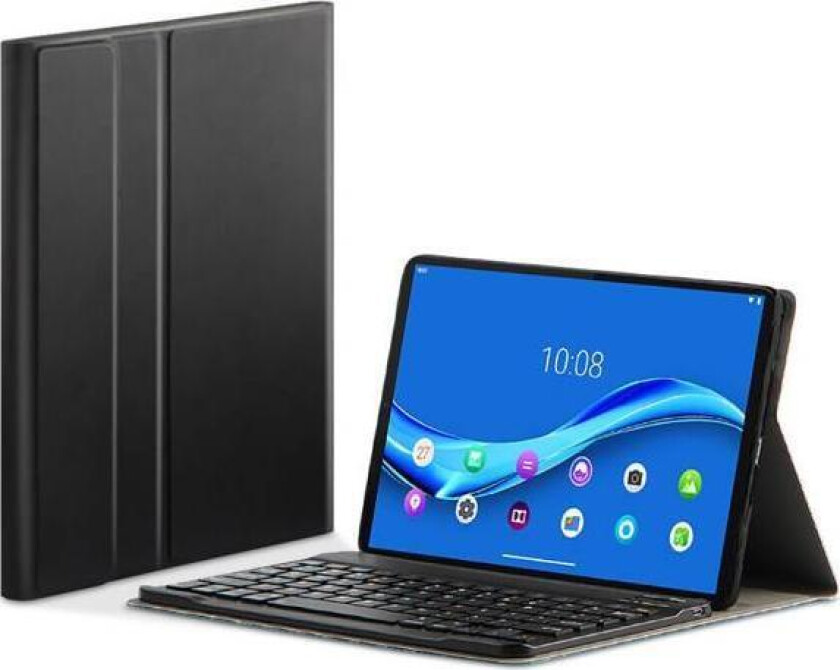 Tech-Protect Lenovo Tab M10 HD (2. Gen.) 10.1" (TB-X306F) Tech-Protect Keyboard Deksel Med Pencil Holder - Engelsk Layout - Svart