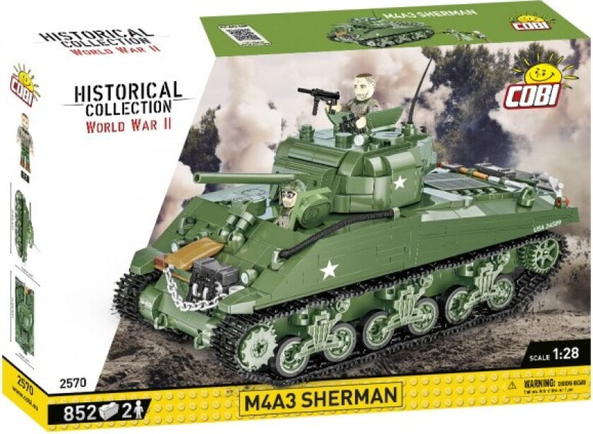 COBI M4a3 Sherman Cobi  Historiske Byggeklosser