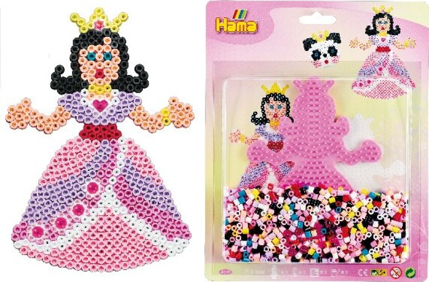 Midi Perlesett Blisterpakke 1100 Perler - Prinsesse
