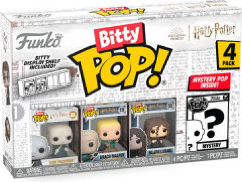 Funko Bitty Pop! Harry Potter 4-Pakning - Voldemort / Draco / Bellatrix