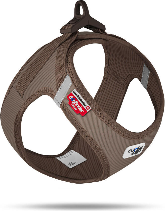 Curli Vest Clasp Cord Sele - Brun (M)
