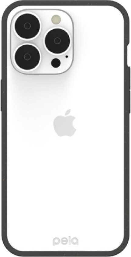 Pela Clear Miljøvennlig 100% Nedbrytbart Deksel til iPhone 13 Pro - Svart