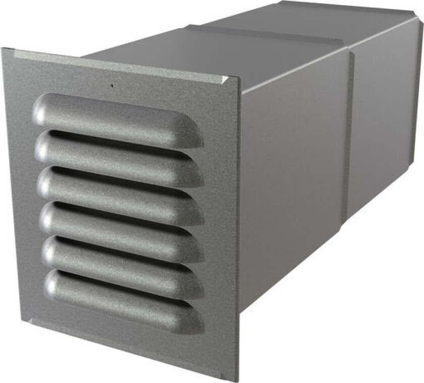 Grunnmursventil 6x6" M/rist+deksel
