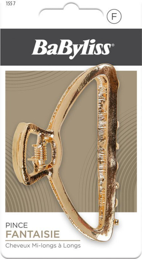 Croco Hair Clip Gold