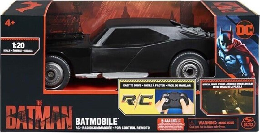 The Batman Movie Radiostyrt Bil - Batmobile 1:20