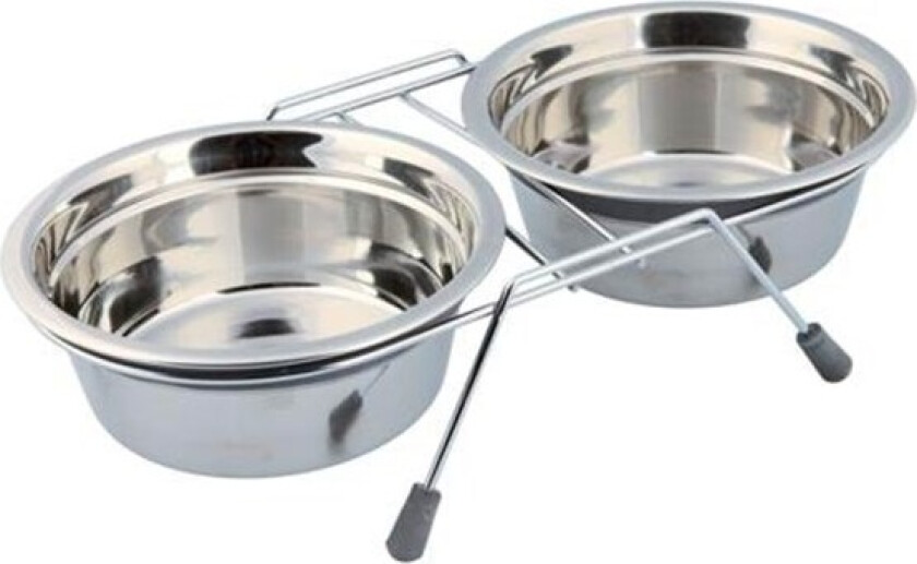 Rustfritt stål boller i stand (2 x 0,9L)