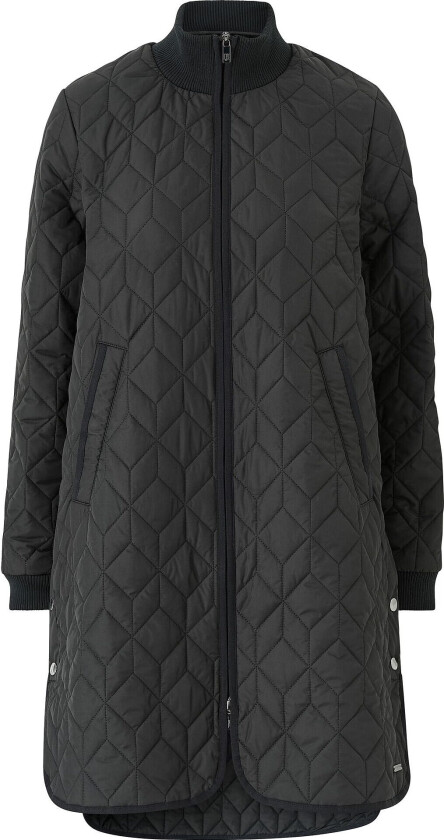 Women's Padded Quilt Coat 44, Black