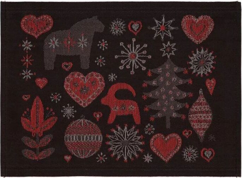 Julnatt bordbrikke sort
