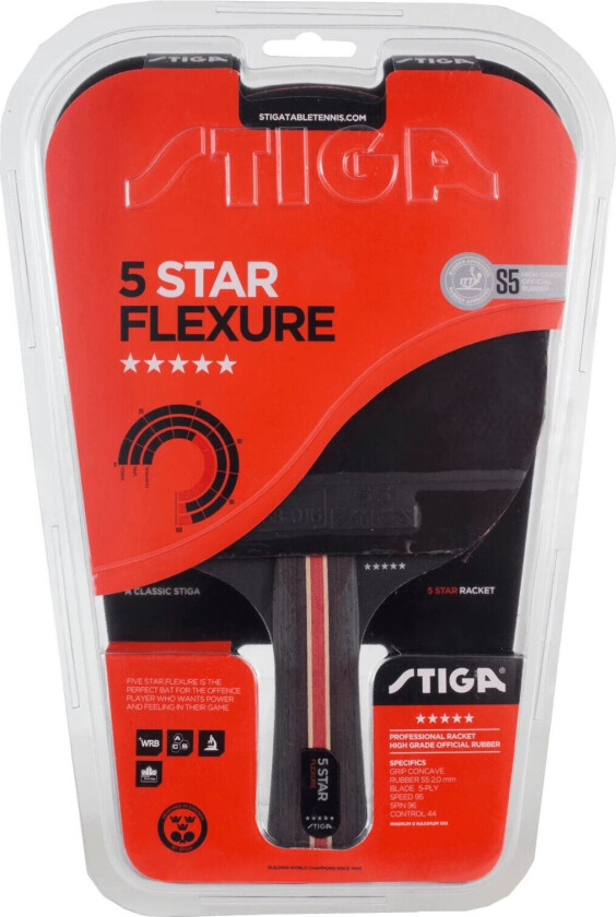 Stiga 5-star Flexure, bordtennisracket 5-star