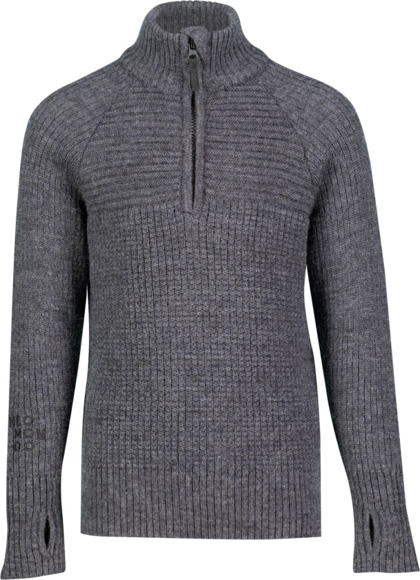 Narvik Wool Sweater, ullgenser, barn og junior Grey Mel