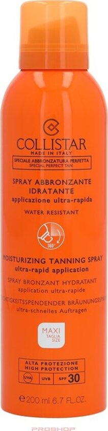Moisturizing Tanning Spray Spf30 200ml